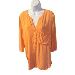 Cloth & Stone orange new with tags size S blouse